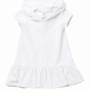 HARPER CANYON | White Terrycloth Hooded Swim Cover Up Dress | 18 Months